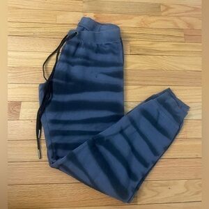 BUTTER Super Soft Blue and Black Sweat Pants Size XS